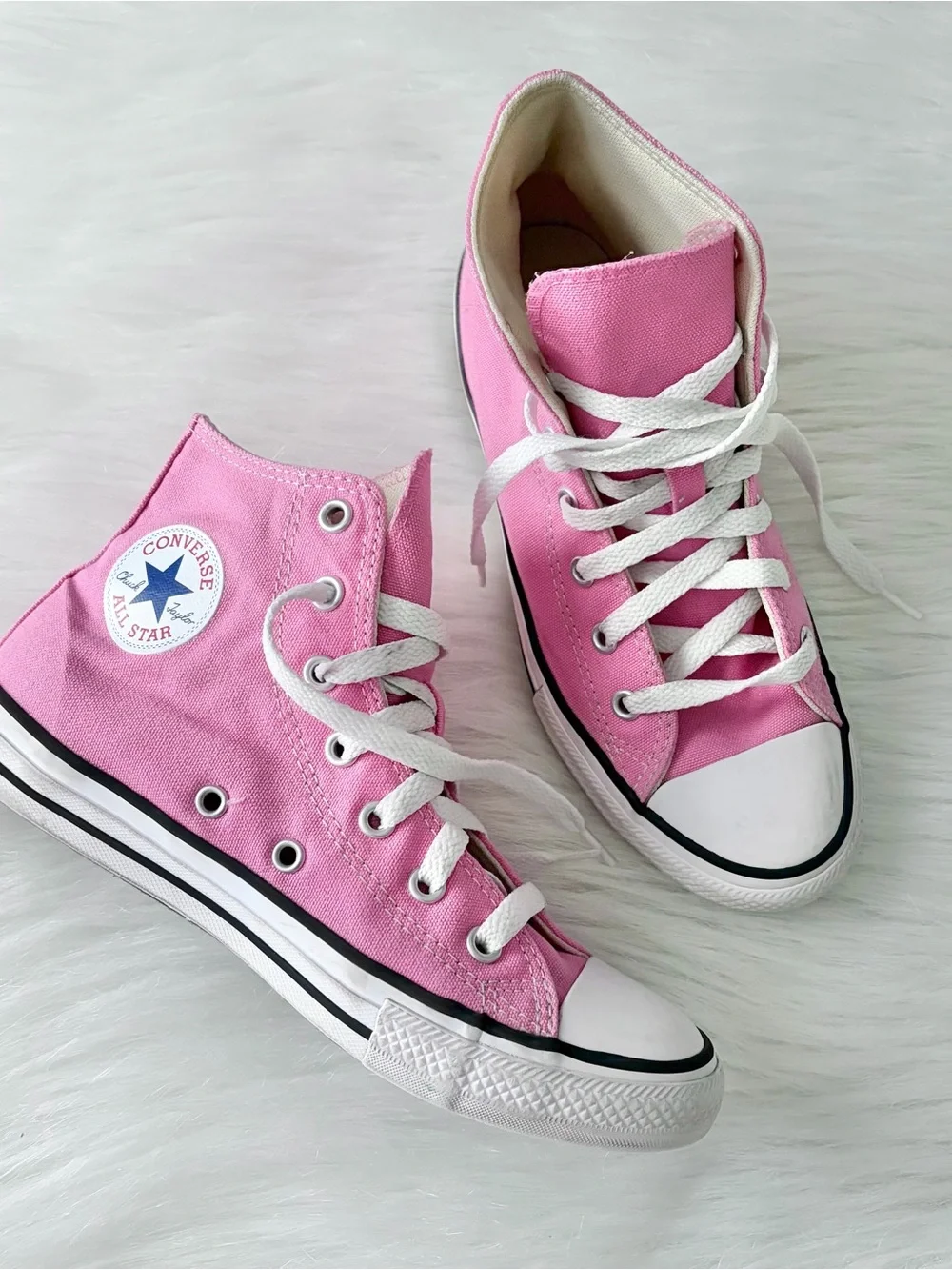 Girls Pink High Too All Star Converse